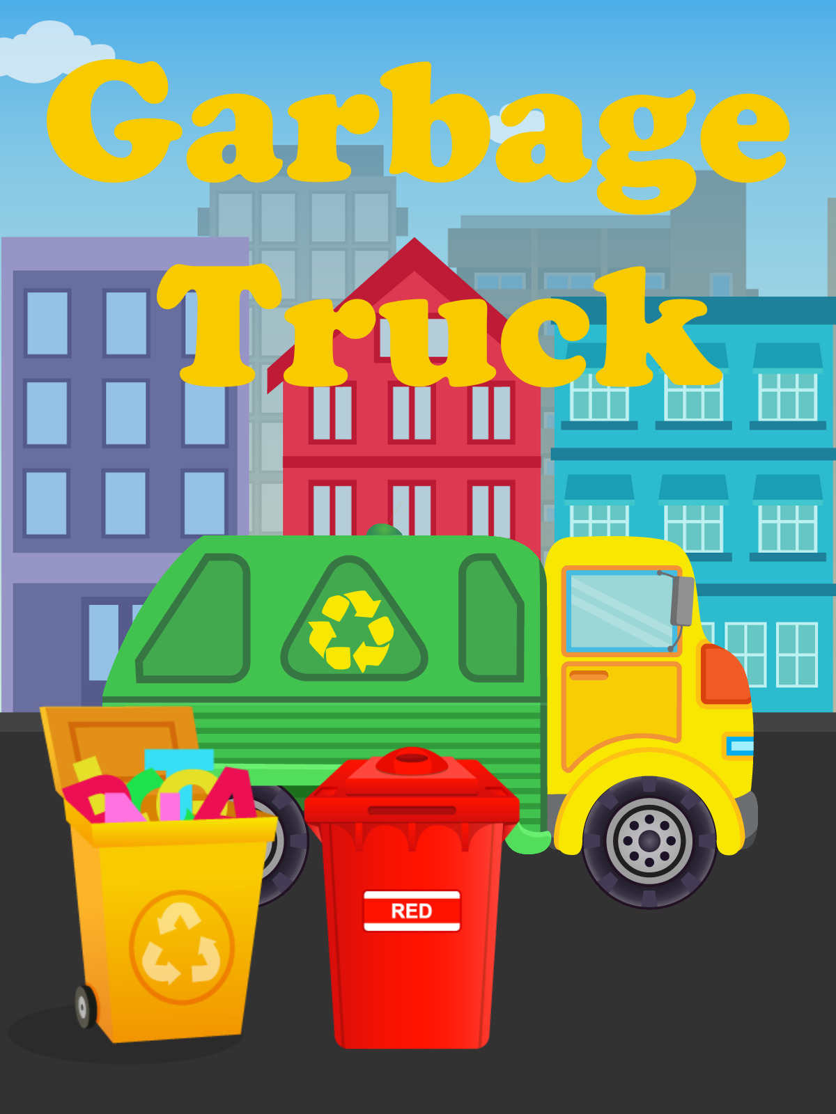 Garbage Truck Colors, ABC, Shapes Garbage Truck Video For Kids Buy