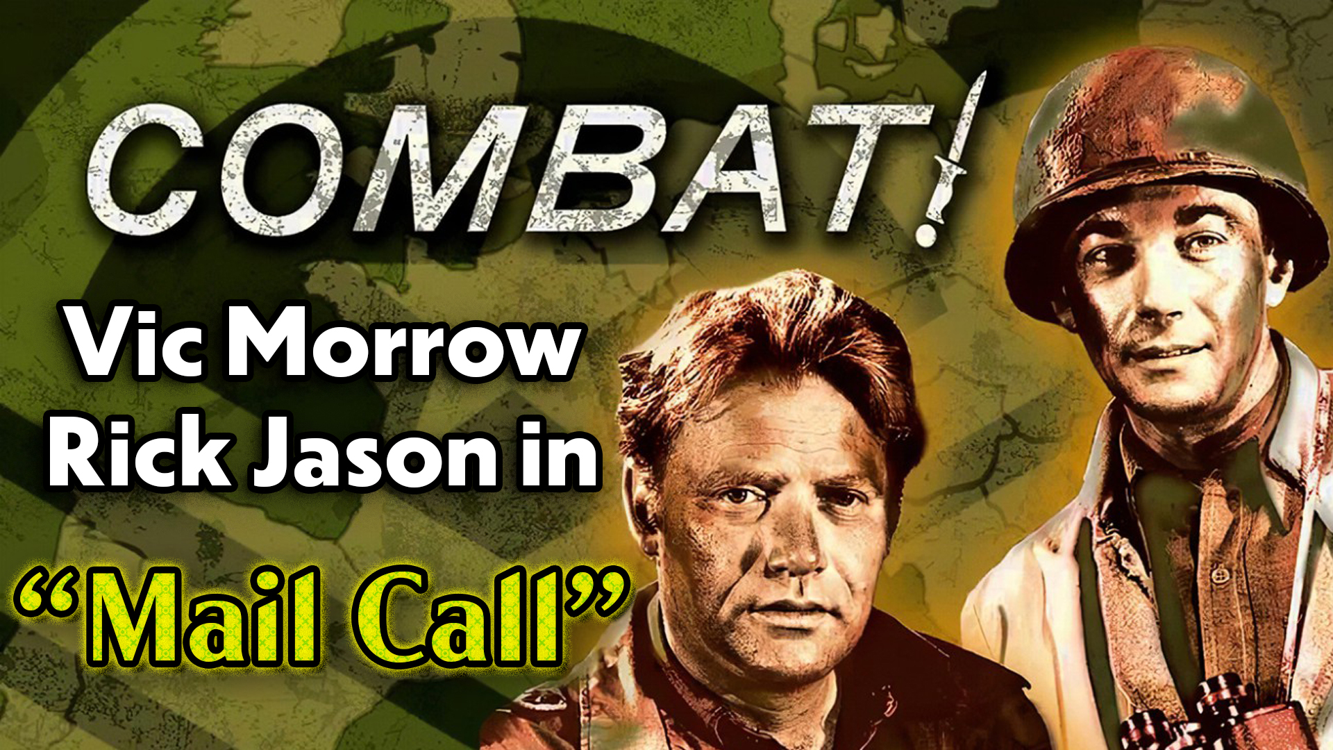 Vic Morrow In The Middle Of Combat – 8x10 Photo Print, Reproduction